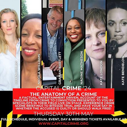 #CapitalCrime24 The Anatomy of a Crime @CapitalCrime1 @gbpoliceadvisor @karlou @JoyKluver